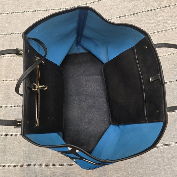 Michael by Michael Kors Jet Set Travel Deco Leather Bag Blue - Picture 4 of 11